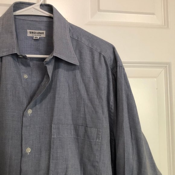 Armani Collezioni Shirts ARMANI COLLEZIONI Grey Shirt Shirts Button Ups